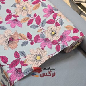 روبالشتی نخ پنبه طرح گل کد 665