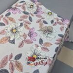 روبالشتی دورو نخ پنبه گل طوسی کد 666 - Image 2