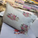 روبالشتی نخ پنبه طرح گل کد 537
