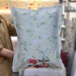 روبالشتی پنبه براش گل دار کد 619