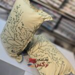 روبالشتی نخ پنبه رنگ زرد طرحدار کد 656 - Image 2