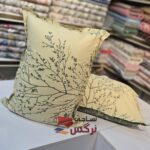 روبالشتی نخ پنبه رنگ زرد طرحدار کد 656 - Image 4