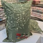 روبالشتی نخ پنبه رنگ سبز طرحدار کد 657