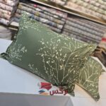 روبالشتی نخ پنبه رنگ سبز طرحدار کد 657 - Image 2