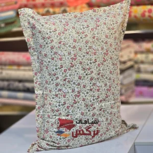 روبالشتی نخ پنبه گلدار کد 673