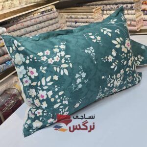 روبالشتی ژاکارد ساتن ابریشم گلدار کد 674 - Image 2