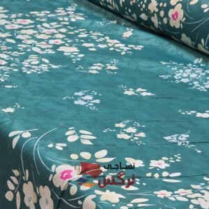 ملحفه ژاکارد ساتن ابریشم گلدار عرض 2.5 کد 674