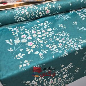 ملحفه ژاکارد ساتن ابریشم گلدار عرض 2.5 کد 674 - Image 3