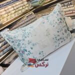 روبالشتی ژاکارد ساتن ابریشم گلدار کد 675