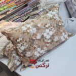 روبالشتی نخ پنبه گلدار کد 676 - Image 4