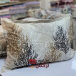 روبالشتی ساتن نخ گلدار کد 678