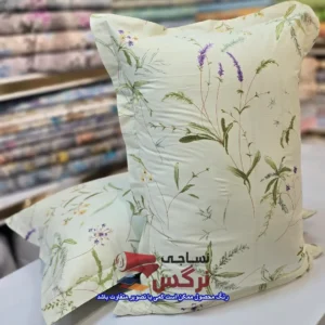 روبالشتی نخ پنبه گلدار کد 663