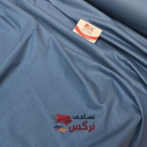 ملحفه نخ پنبه عرض 2.5 تک رنگ آبی کد 686 - Image 3