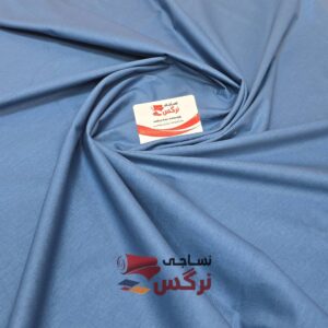 ملحفه نخ پنبه عرض 2.5 تک رنگ آبی کد 686 - Image 4