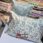 روبالشتی دورو ژاکارد ساتن ابریشم گلدار کد 734 - Image 3