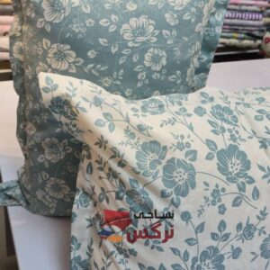 روبالشتی دورو ژاکارد ساتن ابریشم گلدار کد 734 - Image 2