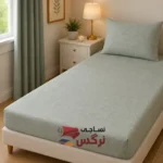 نیم ست کاورکشدار تخت و روبالشتی نخ پنبه گلدار کد 100 - Image 2