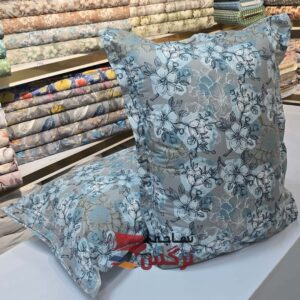 روبالشتی نخ پنبه گلدار کد 107