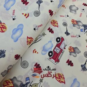 ملحفه نخی طرح هلیکوپتر عرض 1.5 متر کد 113 - Image 2