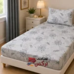 نیم ست کاورکشدار تخت و روبالشتی نخ پنبه کد 140