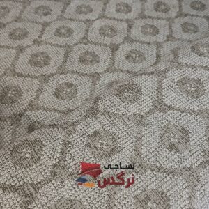 ملحفه نخ پلی استر طرح شش ضلعی عرض 2 کد 166