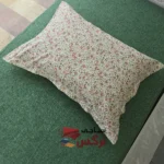 نیم ست کاورکشدار تخت و روبالشتی نخ پنبه گلدار - Image 7