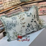 روبالشتی چیندار نخ پنبه گلدار کد 103 - Image 2
