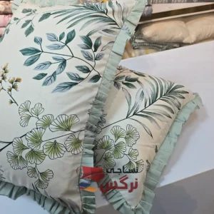 روبالشتی چیندار نخ پنبه گلدار کد 103 - Image 3