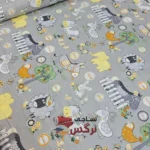 ملحفه نخی طرح بز و ببعی عرض 1.5 متر کد 204 - Image 2
