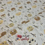 ملحفه نخی طرح سگ و گربه عرض 1.5 متر کد 205 - Image 3