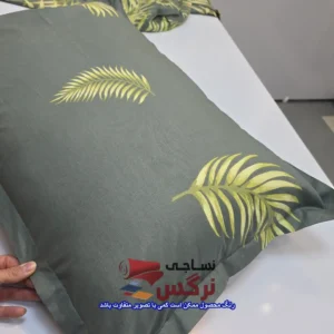 روبالشتی کتان نخ ترک گلدار کد 270 - Image 2