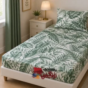 نیم ست کاورکشدار تخت و روبالشتی نخ پنبه گلدار کد 271
