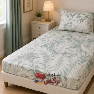 نیم ست کاورکشدار تخت و روبالشتی نخ پنبه گلدار کد 271 - Image 2