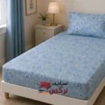 نیم ست کاورکشدار تخت و روبالشتی نخ پنبه گلدار کد 273