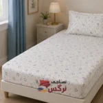 نیم ست کاورکشدار تخت و روبالشتی نخ پنبه گلدار کد 273 - Image 2