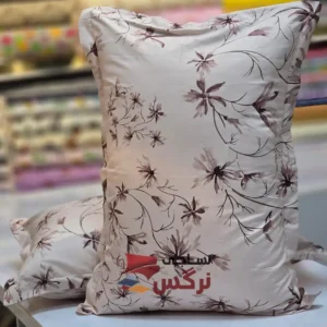 روبالشتی کتان نخ ترک گلدار کد 275