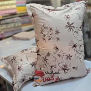 روبالشتی کتان نخ ترک گلدار کد 275 - Image 3