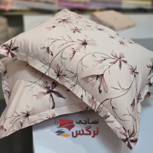 روبالشتی کتان نخ ترک گلدار کد 275 - Image 2