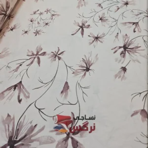 روبالشتی دورو کتان نخ ترک گلدار کد 275