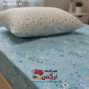 نیم ست کاورکشدار تخت و روبالشتی نخ پنبه گلدار کد 273 - Image 5