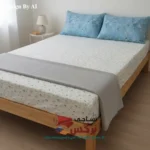 نیم ست کاورکشدار تخت و روبالشتی نخ پنبه گلدار کد 273 - Image 3