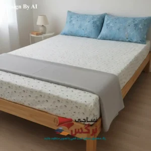نیم ست کاورکشدار تخت و روبالشتی نخ پنبه گلدار کد 273 - Image 3