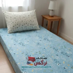 نیم ست کاورکشدار تخت و روبالشتی نخ پنبه گلدار کد 273 - Image 4