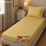 نیم ست کاورکشدار تخت و روبالشتی نخ پنبه ساده و گلدار کد 643 - Image 2