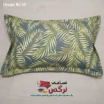 روبالشتی کتان نخ ترک گلدار کد 269 - Image 2