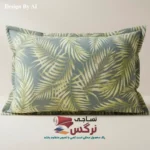 روبالشتی کتان نخ ترک گلدار کد 269