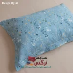روبالشتی نخ پنبه گلدار کد 273