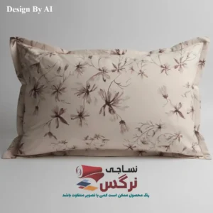 روبالشتی کتان نخ ترک گلدار کد 275