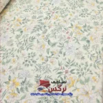 ملحفه نخ پنبه طرح گلدار عرض 2.4 کد 745
