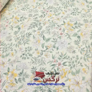 روبالشتی چیندار نخ پنبه گلدار کد 745